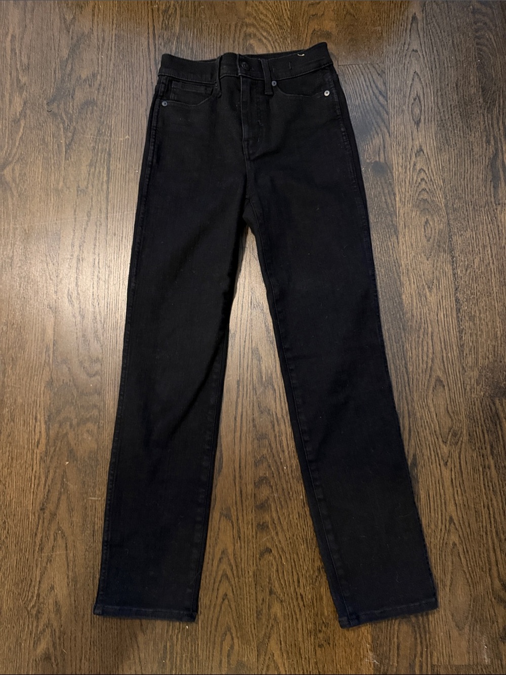 Madewell Black Straight-Leg Women's Jeans (Stovepipe)